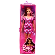 Imagine PAPUSA BARBIE FASHIONISTA SATENA CU ROCHIE ROZ CU BULINE