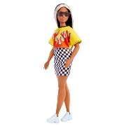 Imagine PAPUSA BARBIE FASHIONISTA BRUNETA CU SUVITE BLONDE