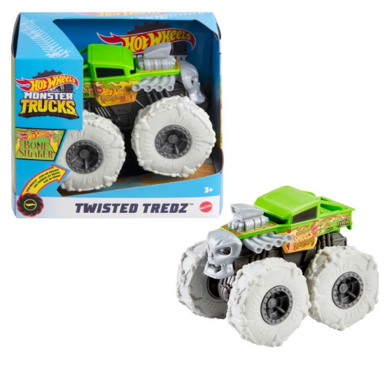 Imagine Hot Wheels Monster Truck mașinuță Twister Tredz Bone Shaker scara 1:43