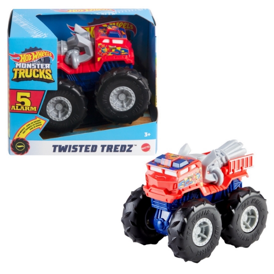 Imagine Hot Wheels Monster Truck mașinuță Twister Tredz 5 Alarm scara 1:43