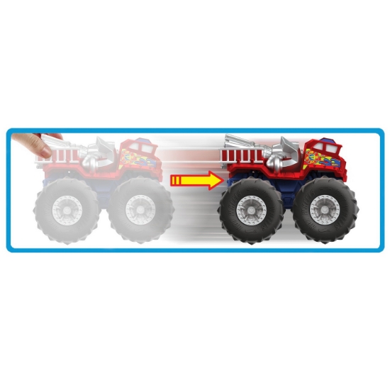 Imagine Hot Wheels Monster Truck mașinuță Twister Tredz 5 Alarm scara 1:43