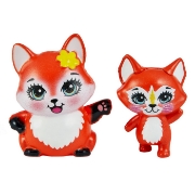 Imagine ENCHANTIMALS SET PAPUSI SURORI SI ANIMALUTELE LOR  FELICITY FOX SI FLICK SI FEANA FOX SI MIXTE