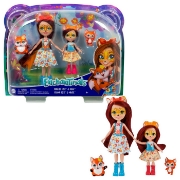 Imagine ENCHANTIMALS SET PAPUSI SURORI SI ANIMALUTELE LOR  FELICITY FOX SI FLICK SI FEANA FOX SI MIXTE