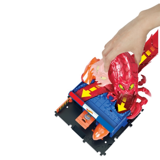 Imagine Hot Wheels City pista inamicilor secția de poliție