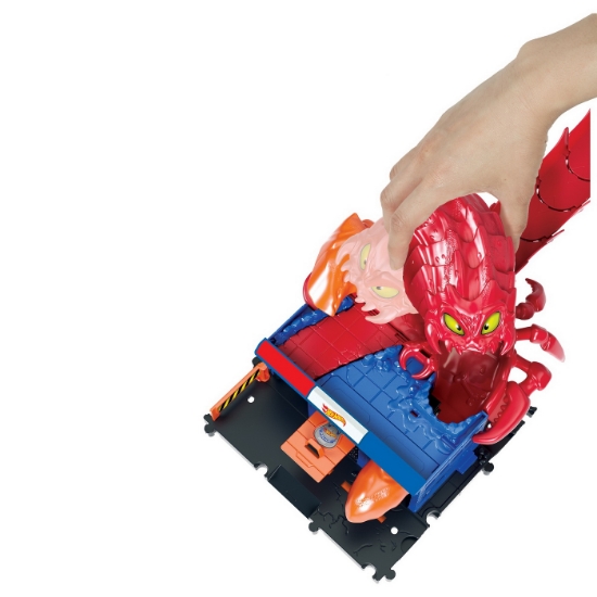 Imagine Hot Wheels City pista inamicilor secția de poliție