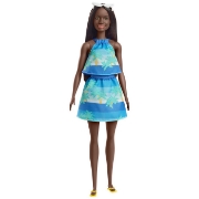 Imagine BARBIE TRAVEL PAPUSA BARBIE ANIVERSARE 50 DE ANI MALIBU BRUNETA