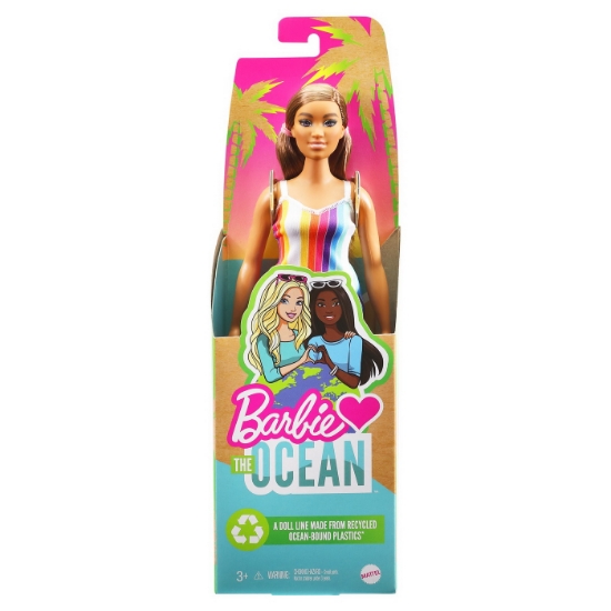Imagine BARBIE TRAVEL PAPUSA BARBIE ANIVERSARE 50 DE ANI MALIBU SATENA