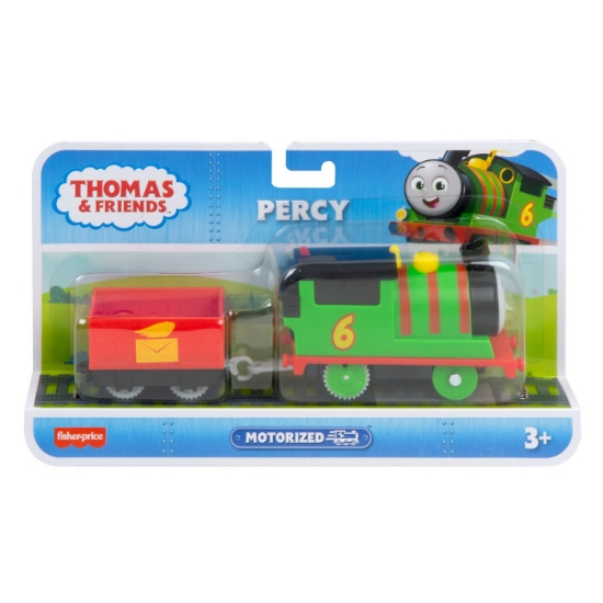 Imagine THOMAS LOCOMOTIVA MOTORIZATA PERCY CU VAGON