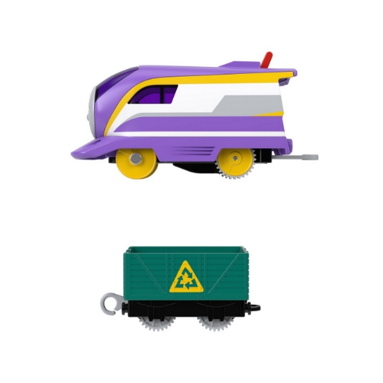 Imagine Thomas locomotiva motorizată Kana cu vagon