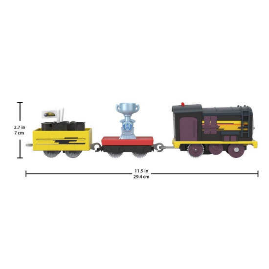 Imagine Thomas locomotiva motorizată Diesel cu 2 vagoane