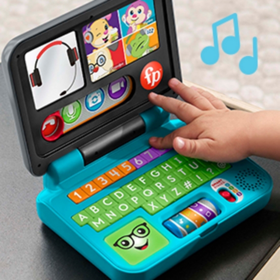 Imagine Fisher Price Laugh & Learn – Laptop interactiv în limba română