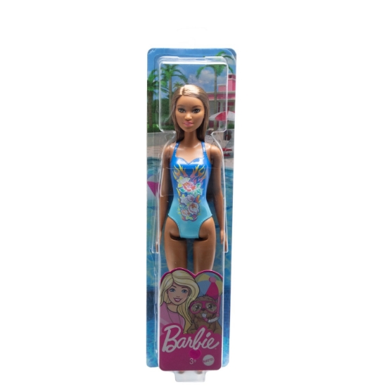 Imagine PAPUSA BARBIE SATENA CU COSTUM DE BAIE ALBASTRU