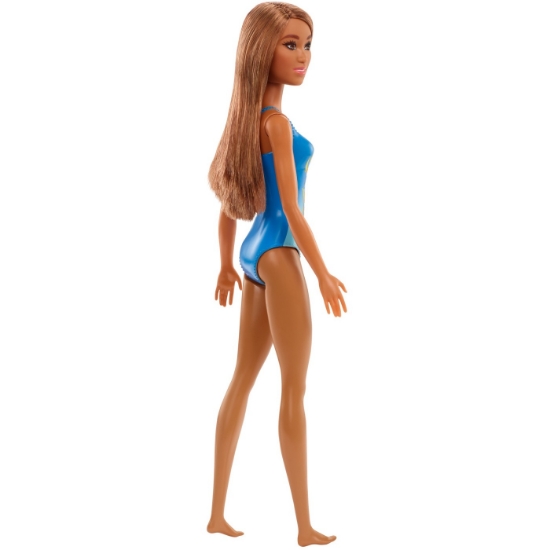 Imagine PAPUSA BARBIE SATENA CU COSTUM DE BAIE ALBASTRU
