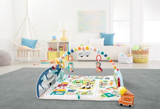 Imagine Covor activități Fisher Price în oraș – cu jucării și sunete