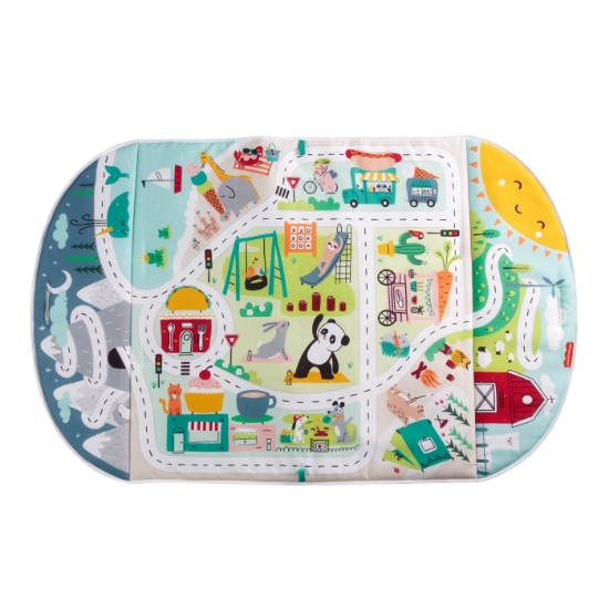 Imagine Covor activități Fisher Price în oraș – cu jucării și sunete