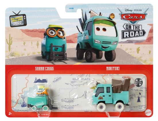 Imagine CARS3 SET 2 MASINUTE METALICE SARAH COGGS SI NORIYUKI