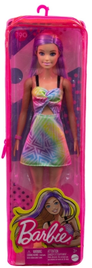 Imagine PAPUSA BARBIE FASHIONISTA BLONDA CU SUVITE MOV