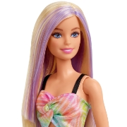 Imagine PAPUSA BARBIE FASHIONISTA BLONDA CU SUVITE MOV