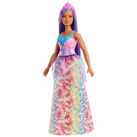 Imagine BARBIE DREAMTOPIA PAPUSA PRINTESA CU PAR MOV