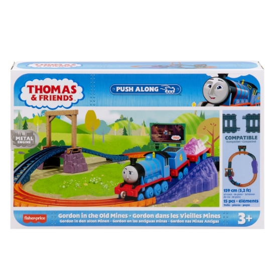 Imagine Thomas set de joacă cu locomotiva Push Along Gordon și accesorii