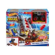 Imagine HOT WHEELS MONSTER TRUCKS ENTRY CHALLENGE ARENA SMASHERS PROVOCAREA TIRE PRESS
