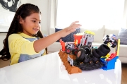 Imagine HOT WHEELS MONSTER TRUCKS ENTRY CHALLENGE ARENA SMASHERS PROVOCAREA TIRE PRESS