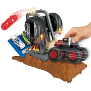 Imagine HOT WHEELS MONSTER TRUCKS ENTRY CHALLENGE ARENA SMASHERS PROVOCAREA TIRE PRESS