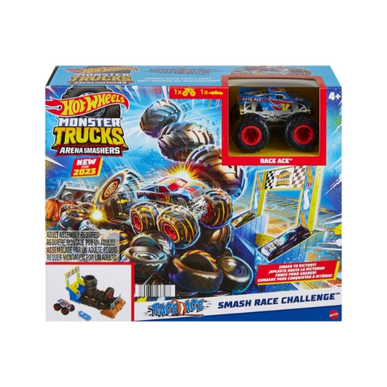 Imagine Hot Wheels Monster Trucks Entry Challenge Arena Smashers – Provocarea Smash Race