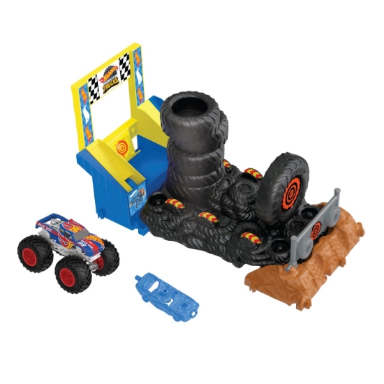 Imagine Hot Wheels Monster Trucks Entry Challenge Arena Smashers – Provocarea Smash Race