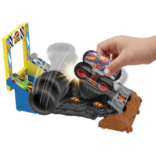 Imagine Hot Wheels Monster Trucks Entry Challenge Arena Smashers – Provocarea Smash Race