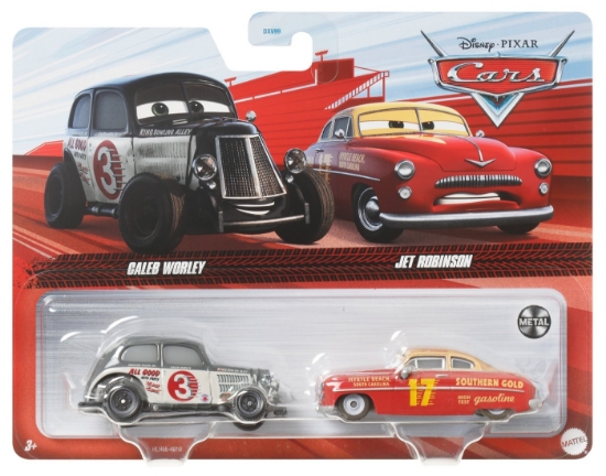 Imagine CARS3 SET 2 MASINUTE METALICE CALEB WORLEY SI JET ROBINSON