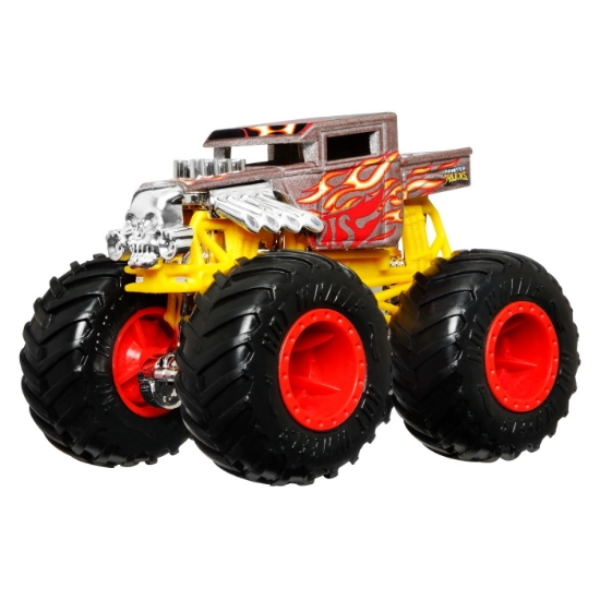 Imagine Hot Wheels Monster Truck Camion Bone Shaker cu culori schimbătoare scara 1:64