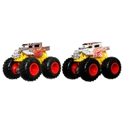 Imagine HOT WHEELS MONSTER TRUCK CAMION BONE SHAKER CU CULORI SCHIMBATOARE SCARA 1:64
