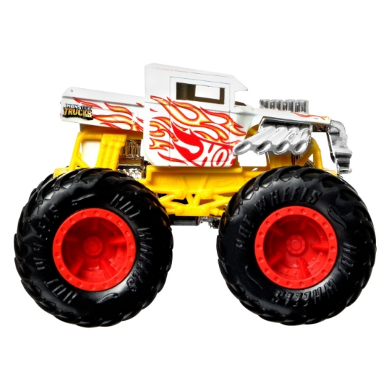 Imagine Hot Wheels Monster Truck Camion Bone Shaker cu culori schimbătoare scara 1:64