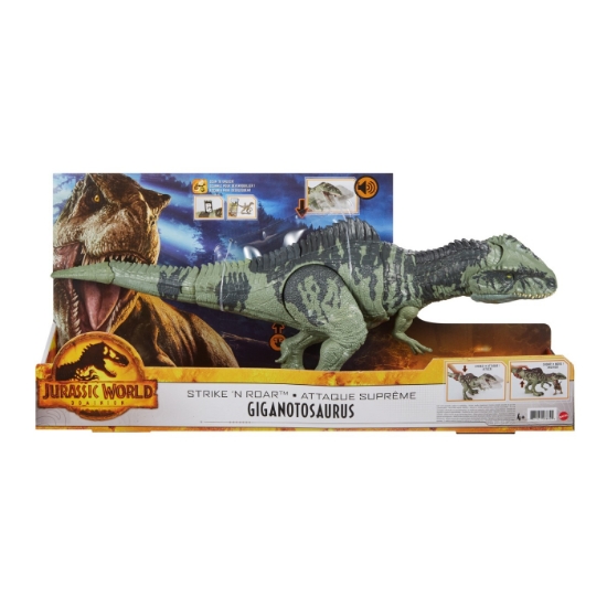 Imagine JURASSIC WORLD STRIKE N ROAR DINOZAUR GIGANOTOSAURUS