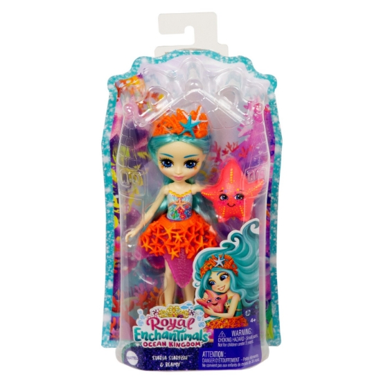 Imagine ENCHANTIMALS ROYAL PAPUSI SI ANIMALUTE STARIA STARFISH SI BEAMY