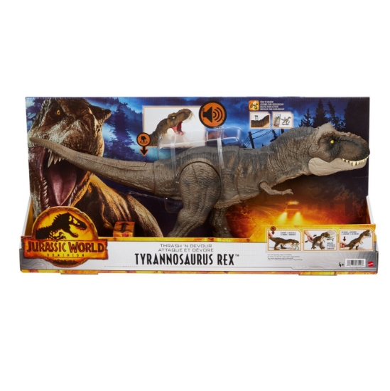 Imagine JURASSIC WORLD THRASH N DEVOUR DINOZAUR TYRANNOSAURUS REX