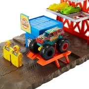 Imagine HOT WHEELS MONSTER TRUCKS SET BLAST STATION 