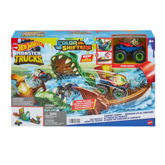 Imagine HOT WHEELS MONSTER TRUCK COLOR SHIFTERS ATACUL CROCODILULUI