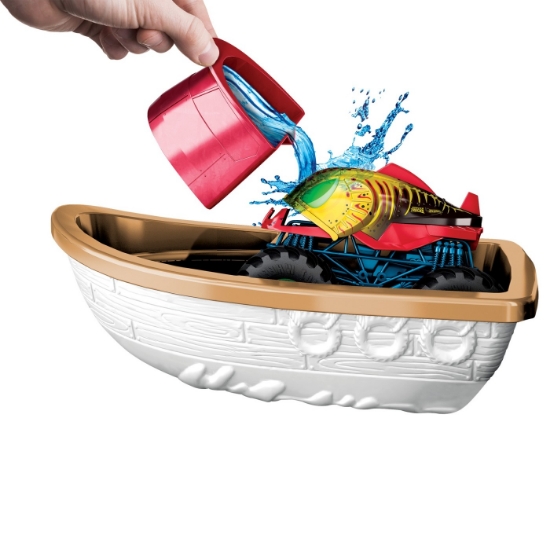 Imagine Hot Wheels Monster Truck Color Shifters Atacul Crocodilului