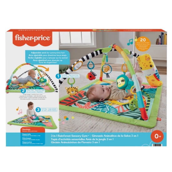 Imagine Fisher Price – Salteluța 3 în 1 Rainforest Sensory Gym