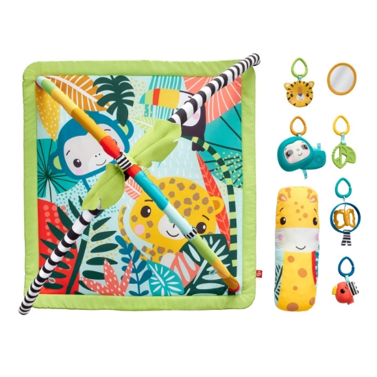 Imagine Fisher Price – Salteluța 3 în 1 Rainforest Sensory Gym