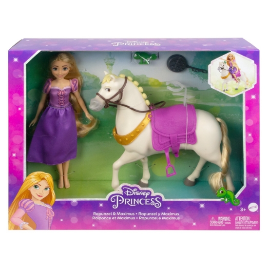 Imagine DISNEY PRINCESS SET PAPUSA RAPUNZEL SI CALUL MAXIMUS