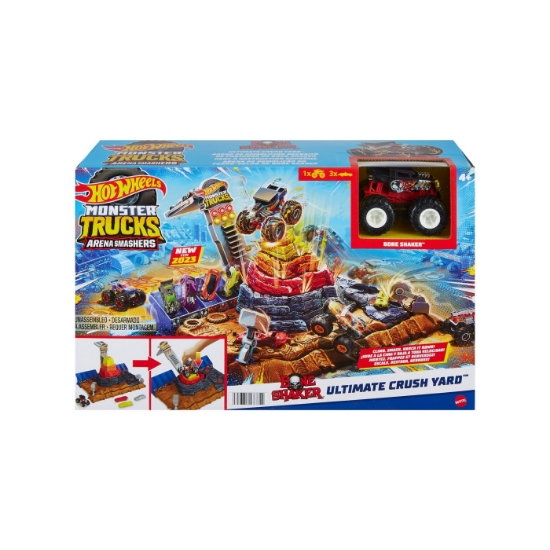 Imagine HOT WHEELS MONSTER TRUCKS ARENA SMASHERS BONE SHAKER ARENA ULTIMATE CRUSH