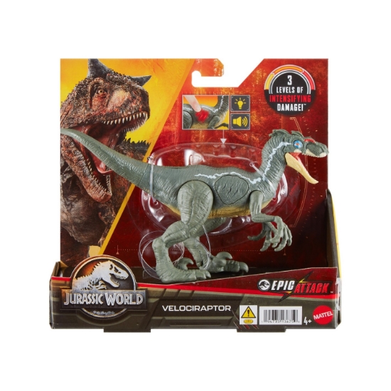 Imagine JURASSIC WORLD EPIC ATTACK DINOZAUR VELOCIRAPTOR
