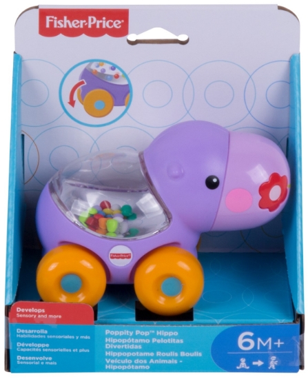 Imagine Fisher Price jucărie apasă și mergi hipopotam
