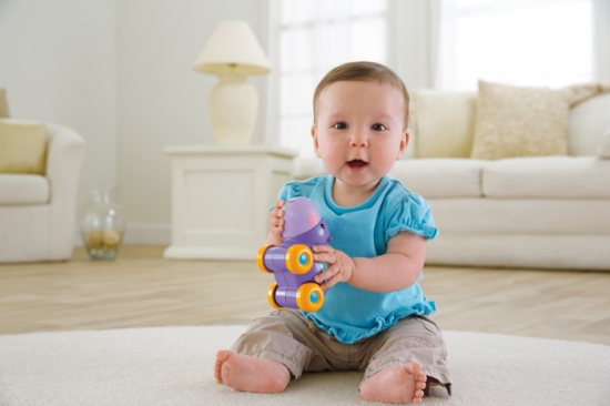 Imagine Fisher Price jucărie apasă și mergi hipopotam