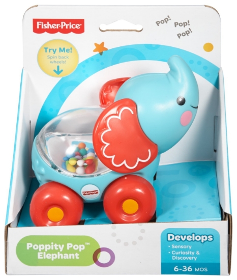 Imagine Fisher Price jucărie apasă și mergi elefant