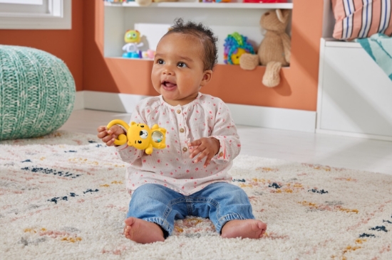 Imagine Fisher Price Jucărie Zornăitoare Leopard – o explozie de culoare și veselie pentru cei mai mici exploratori! 