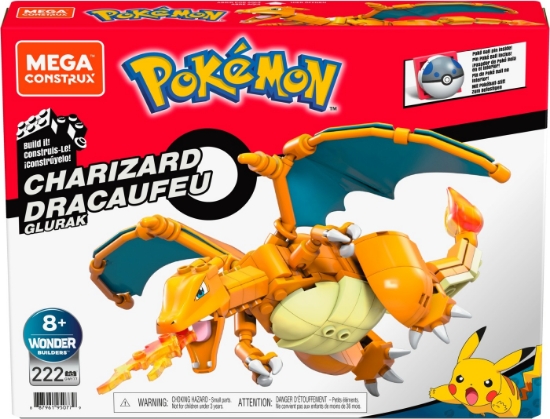 Imagine POKEMON MEGA CONSTRUX CHARIZARD DRACAUFEU GLURAK